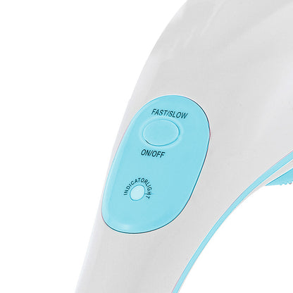 Electric Body Bath Brush Rechargeable Scrubber Shower with Long Handle for Cleanse Exfoliation -Blue