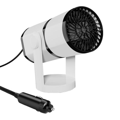 12V 2-in-1 Portable Car Heater Rotatable Car Fan for Window Defroster Demister