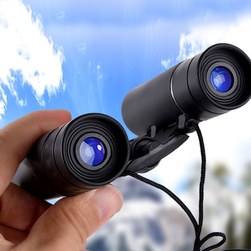 Toy Mini Compact Pocket Binoculars Folding Binoculars for Bird Watching Opera Concert Travel Hiking Outdoor Scenery-40x22