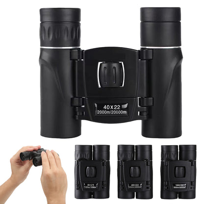 Toy 2Pcs Mini Compact Pocket Binoculars Folding Binoculars for Bird Watching Opera Concert Travel Hiking Outdoor Scenery-40x22