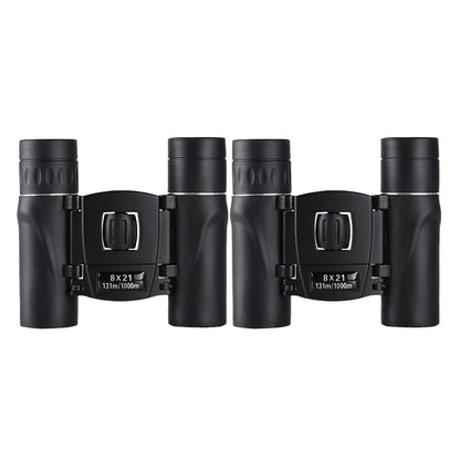 Toy 2Pcs Mini Compact Pocket Binoculars Folding Binoculars for Bird Watching Opera Concert Travel Hiking Outdoor Scenery-8x21