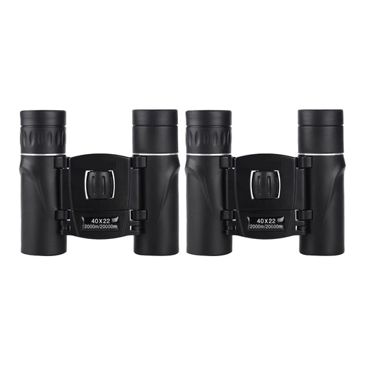 Toy 2Pcs Mini Compact Pocket Binoculars Folding Binoculars for Bird Watching Opera Concert Travel Hiking Outdoor Scenery-40x22