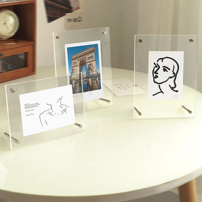Acrylic Picture Frames Clear Photo Frame for Photo Postcards