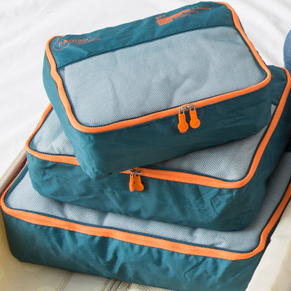 Set of 7Pcs Travel Packing Cube Pouch Clothes Storage Bags Suitcase Luggage Organizer -Green