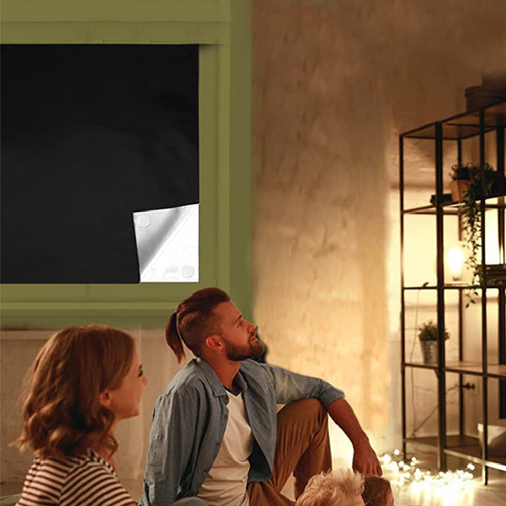 2 Pieces Portable Blackout Shades Temporary Window Curtains