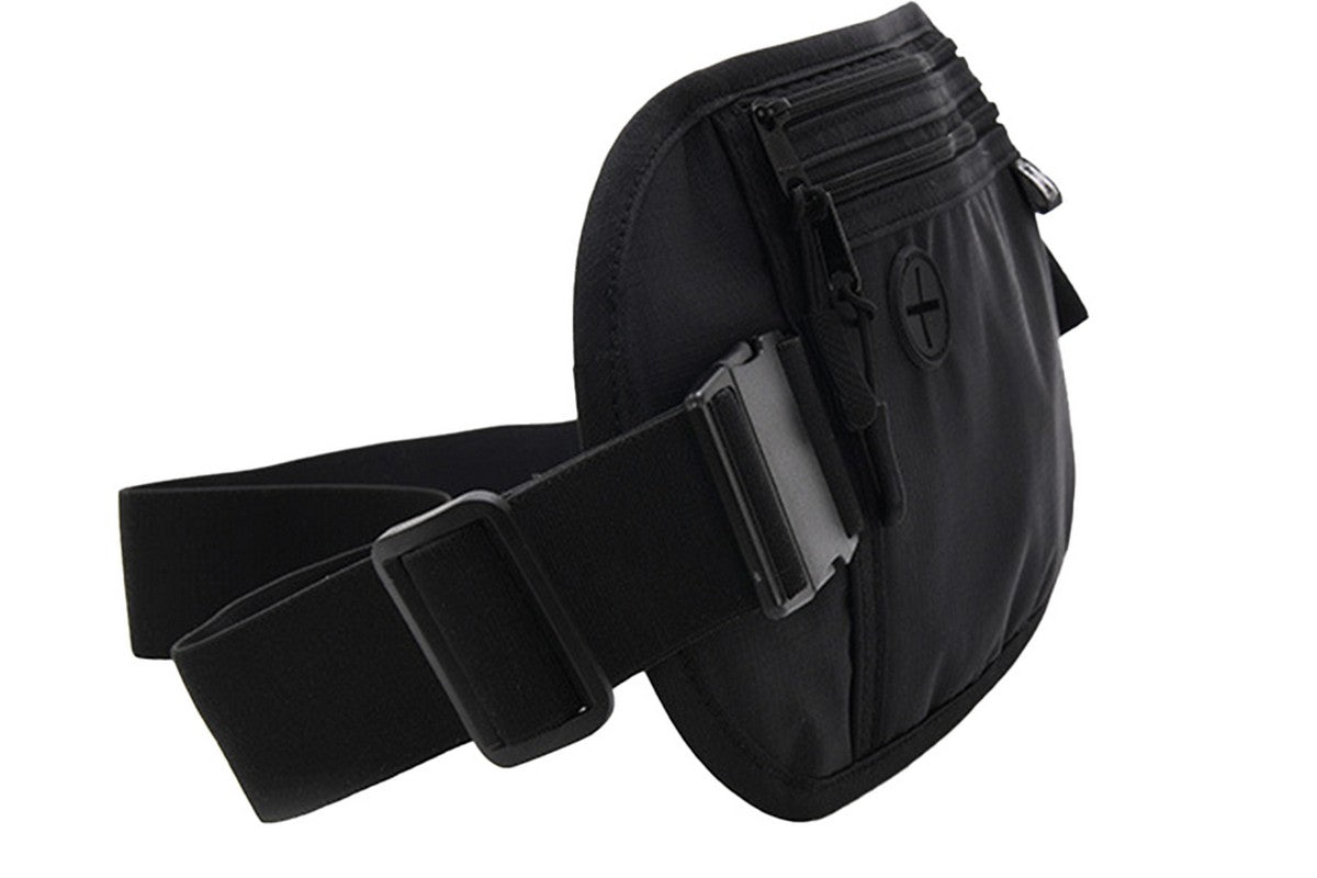 Passport Holder Secure Hidden Travel Wallet with RFID Blocking-Black