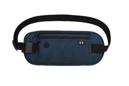 Passport Holder Secure Hidden Travel Wallet with RFID Blocking-Navy blue