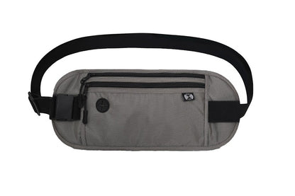 Passport Holder Secure Hidden Travel Wallet with RFID Blocking-Light grey