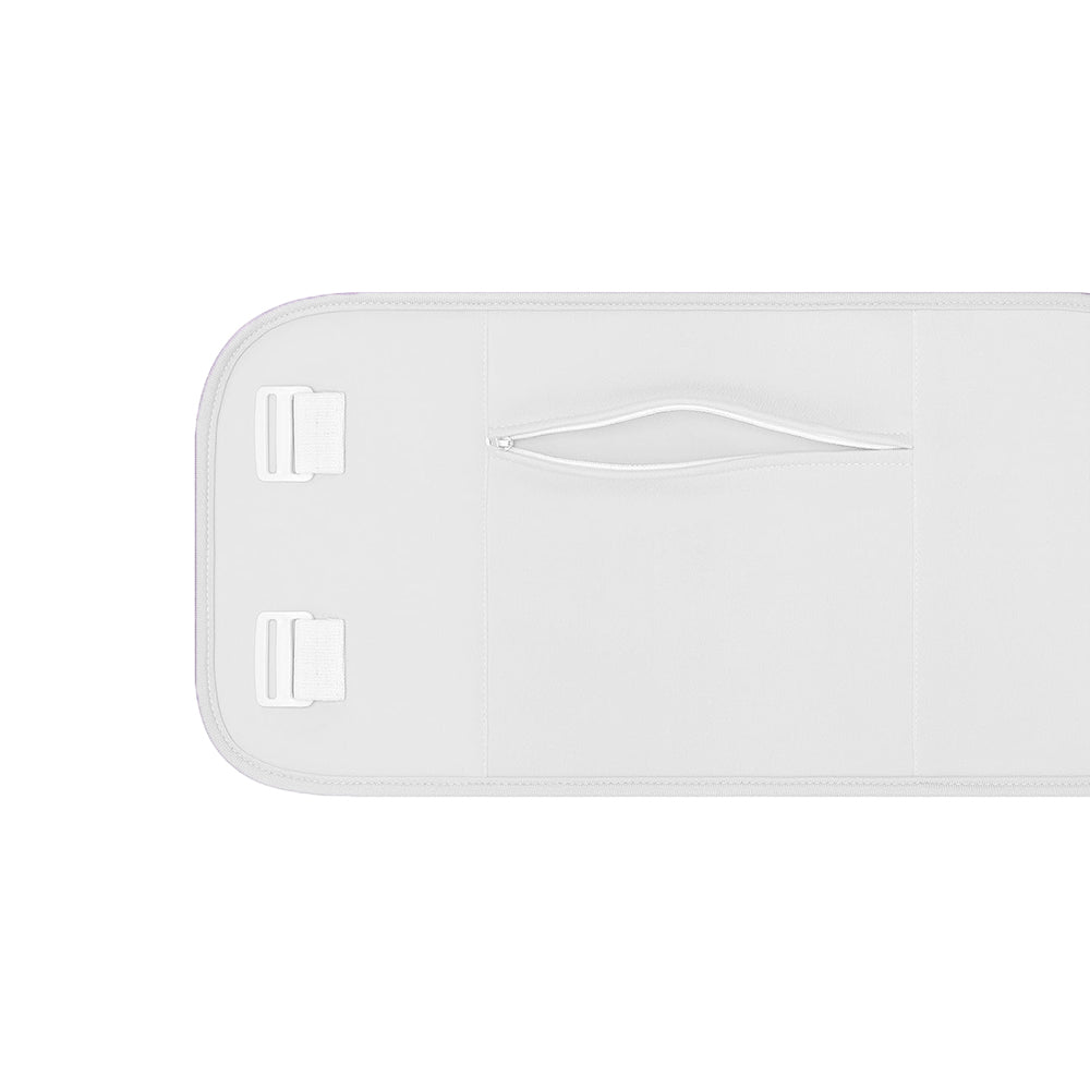 2pcs Castor Oil Pack Wrap Adjustable Comfort Sleep Fit Wrap for Waist and Neck - White