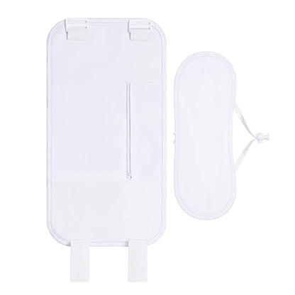 2pcs Castor Oil Pack Wrap Adjustable Comfort Sleep Fit Wrap for Waist and Neck - White