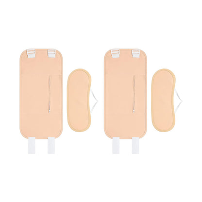 2pcs Castor Oil Pack Wrap Adjustable Comfort Sleep Fit Wrap for Waist and Neck - Cuticolour