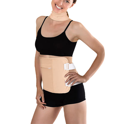 2pcs Castor Oil Pack Wrap Adjustable Comfort Sleep Fit Wrap for Waist and Neck - Cuticolour