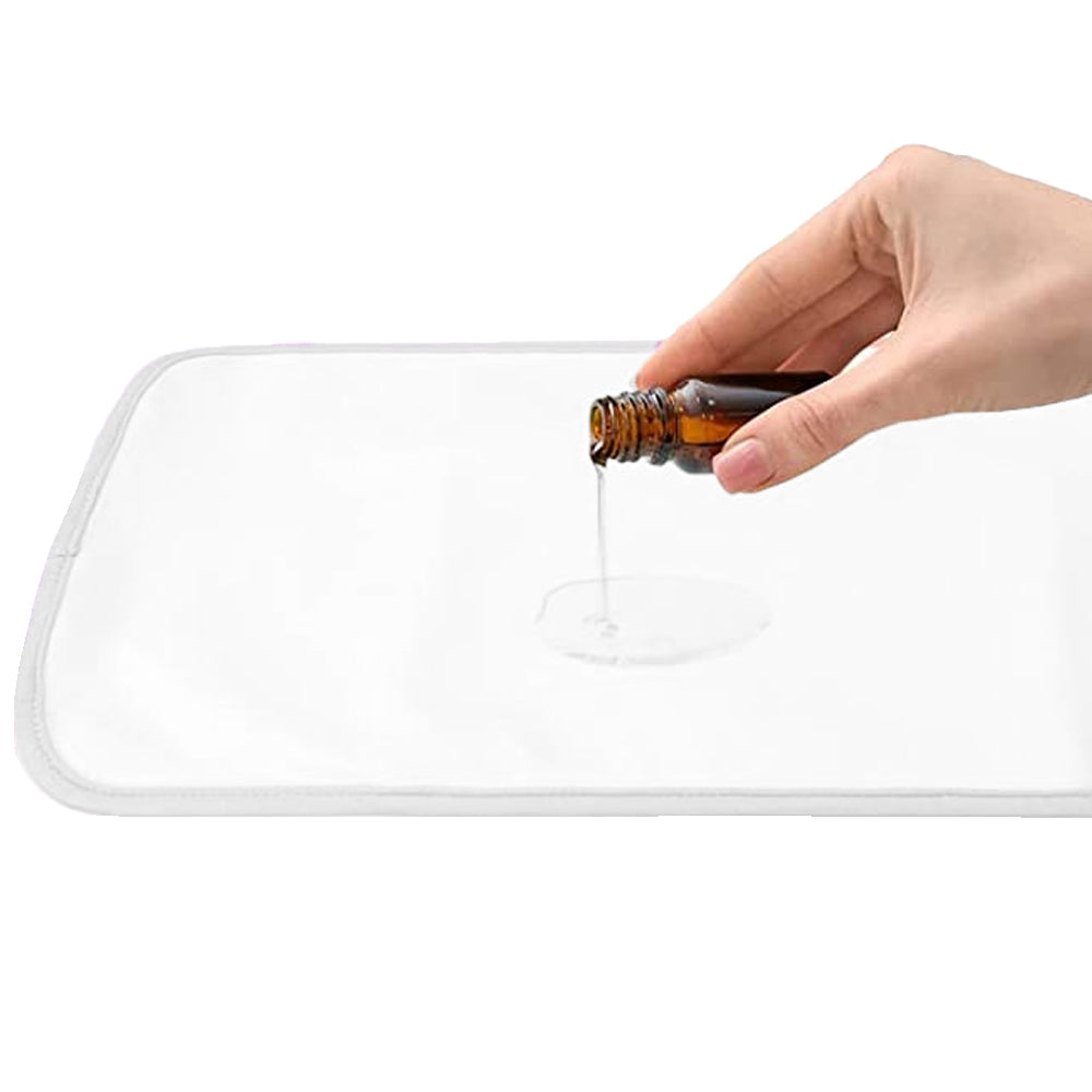 2pcs Castor Oil Pack Wrap Adjustable Comfort Sleep Fit Wrap for Waist and Neck - White