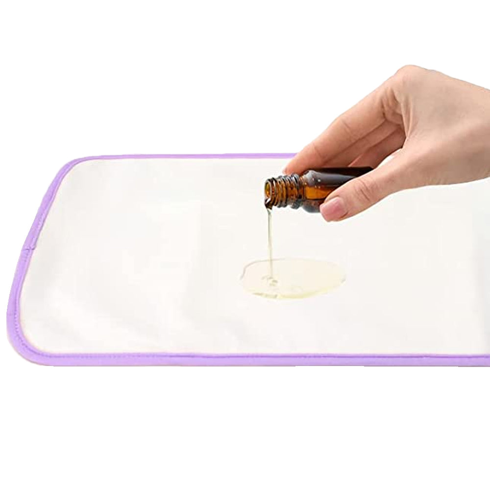 2pcs Castor Oil Pack Wrap Adjustable Comfort Sleep Fit Wrap for Waist and Neck - Purple