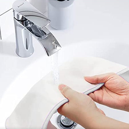 2pcs Castor Oil Pack Wrap Adjustable Comfort Sleep Fit Wrap for Waist and Neck - White