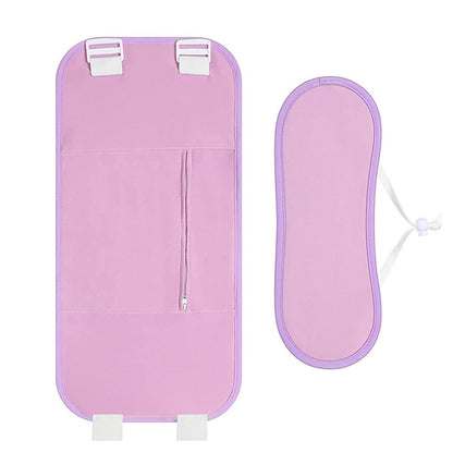 2pcs Castor Oil Pack Wrap Adjustable Comfort Sleep Fit Wrap for Waist and Neck - Purple