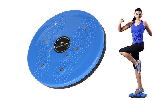 Waist Plate Torsion Board Foot Massage Disc Balance Exercise Twister-Blue