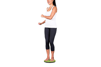 2pcs Waist Plate Torsion Board Foot Massage Disc Balance Exercise Twister-Green