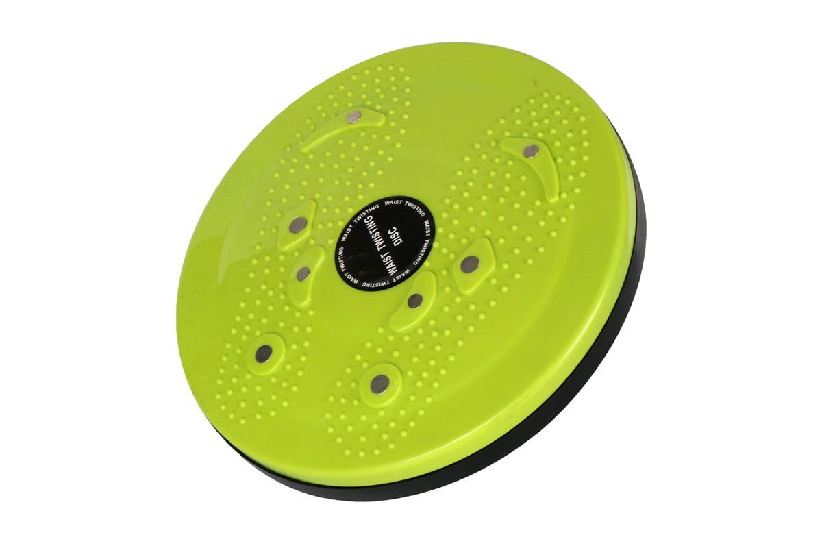 2pcs Waist Plate Torsion Board Foot Massage Disc Balance Exercise Twister-Green
