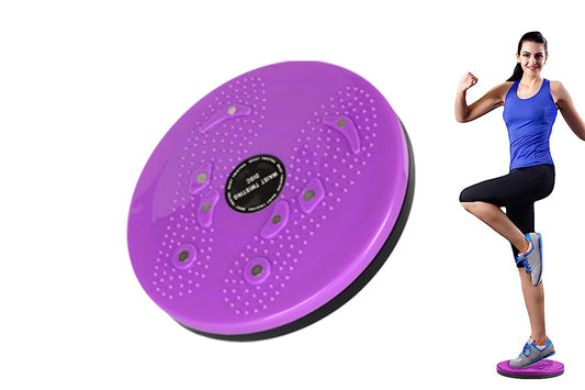 Waist Plate Torsion Board Foot Massage Disc Balance Exercise Twister-Purple