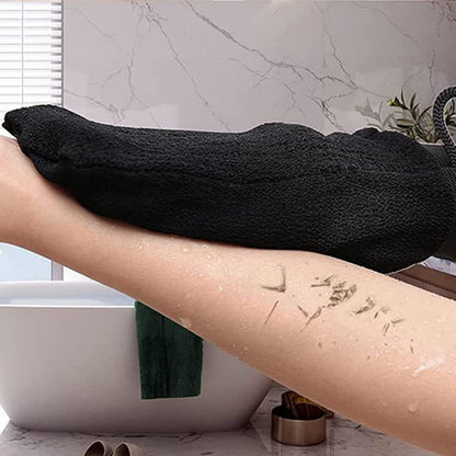 Pair of Double-side Bath Shower Glove Exfoliating Scrub Dead Skin Removal Mitten