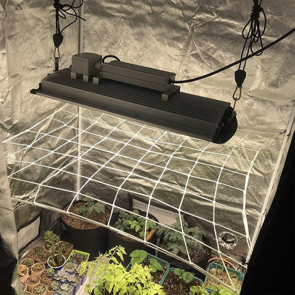 2Pcs Adjustable Heavy Duty Rope Hanger Ratchet Hanger for Gardening Grow Light Plant Fan Filter Tent