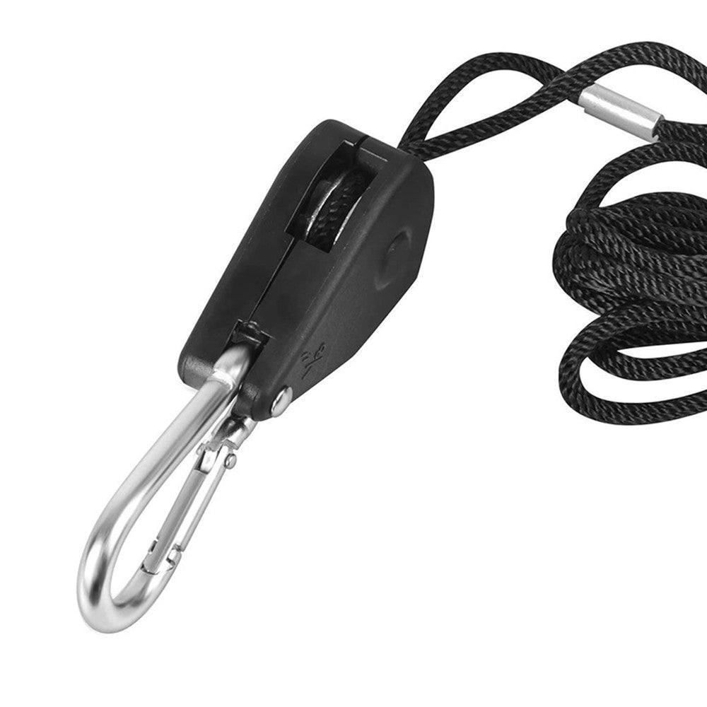 2Pcs Adjustable Heavy Duty Rope Hanger Ratchet Hanger for Gardening Grow Light Plant Fan Filter Tent