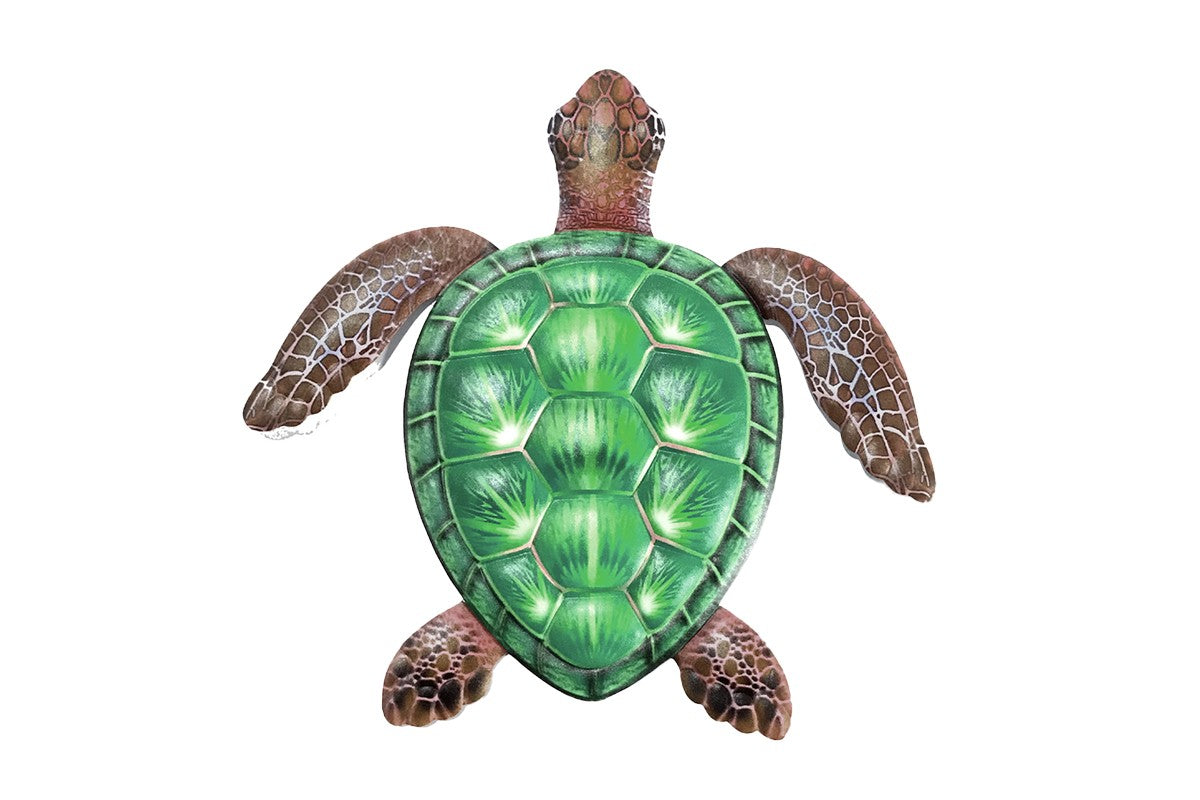 Metal Sea Turtle Wall Decor Sea Turtle Wall Art Decor for Home-Green