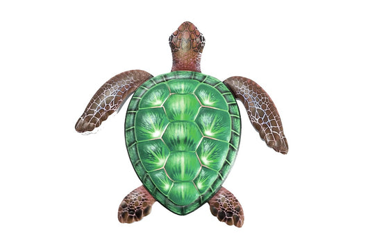 Metal Sea Turtle Wall Decor Sea Turtle Wall Art Decor for Home-Green