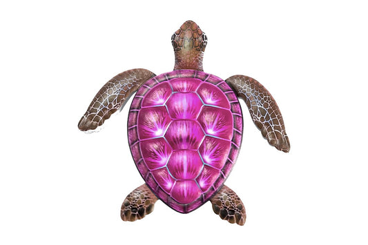 Metal Sea Turtle Wall Decor Sea Turtle Wall Art Decor for Home-Red