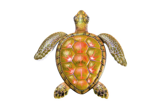 Metal Sea Turtle Wall Decor Sea Turtle Wall Art Decor for Home-Yellow