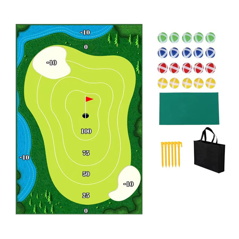 Chipping Golf Game Mat Golf Training Mat Indoor Outdoor Play Equipment for Kids and Adults