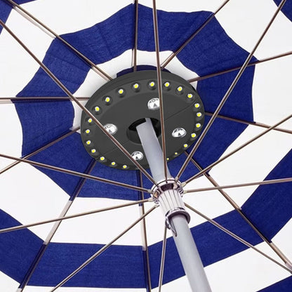 Cordless Patio Umbrella Light 3 Brightness Modes Umbrella Pole Light for Camping Tent Outdoor Use