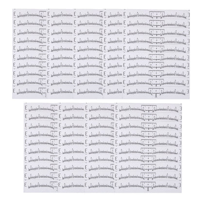 100Pcs Disposable Eyebrow Ruler Eyebrow Stencil Microblading Ruler
