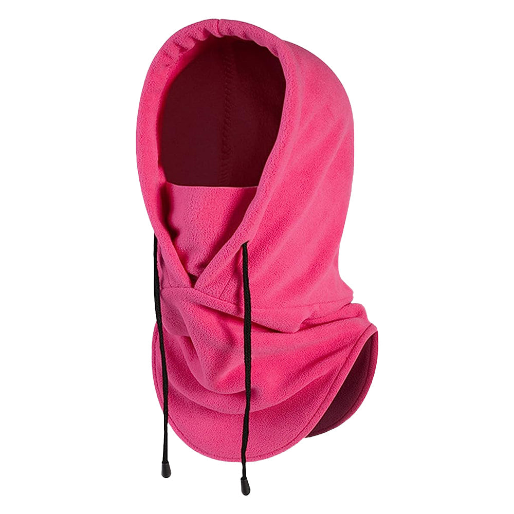Ski Mask Wind-Resistant Winter Face Mask Cycling  Warm Face Cover Hat Cap Rose Red