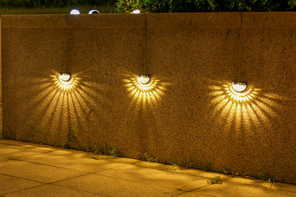 8pcs Solar Fence Post Lights Wall Mount Decorative Deck Lighting-Warm white
