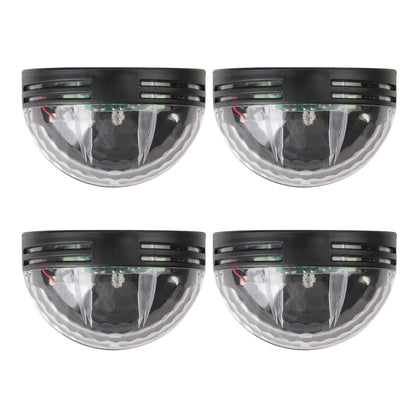 4Pcs Solar Fence Lights Outdoor Wall Lights Walkway Garden Patio Decorative Lighting-White Light