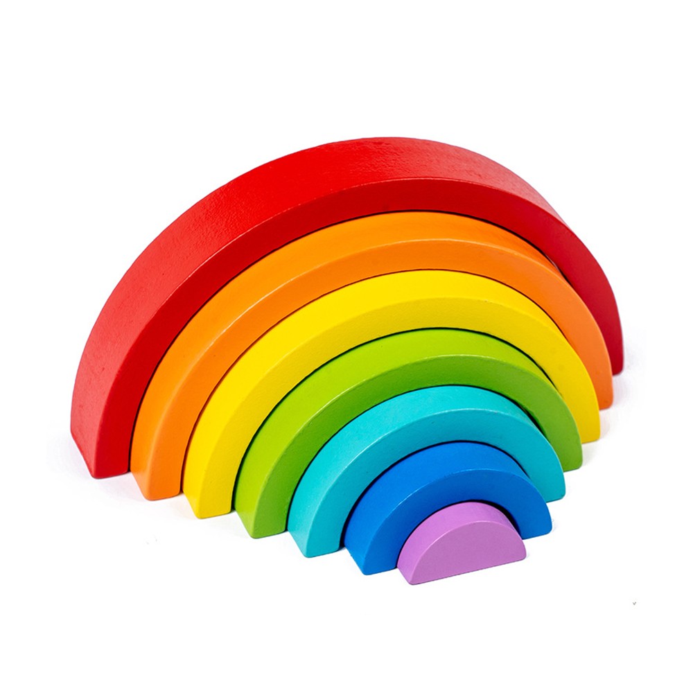 2 Sets of Rainbow Stacker Nesting Puzzle Blocks Stacking Toys Kids Montessori Toys