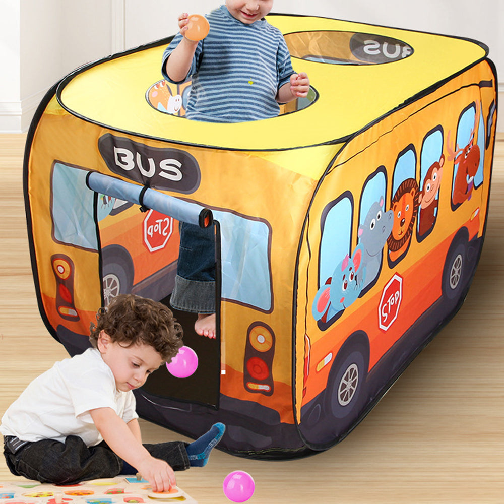 Foldable Kids Pop-Up Play Tent for Indoor and Outdoor Yellow