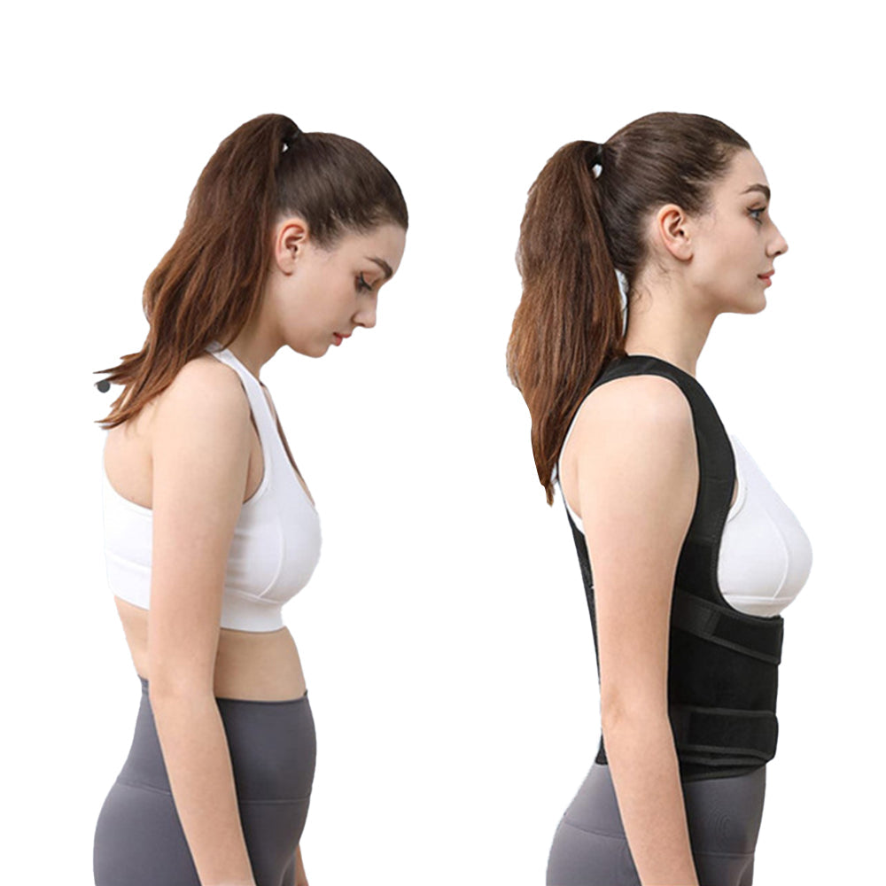 Adjustable Back Brace Posture Corrector Lumbar Back Support Belt Shoulder Brace