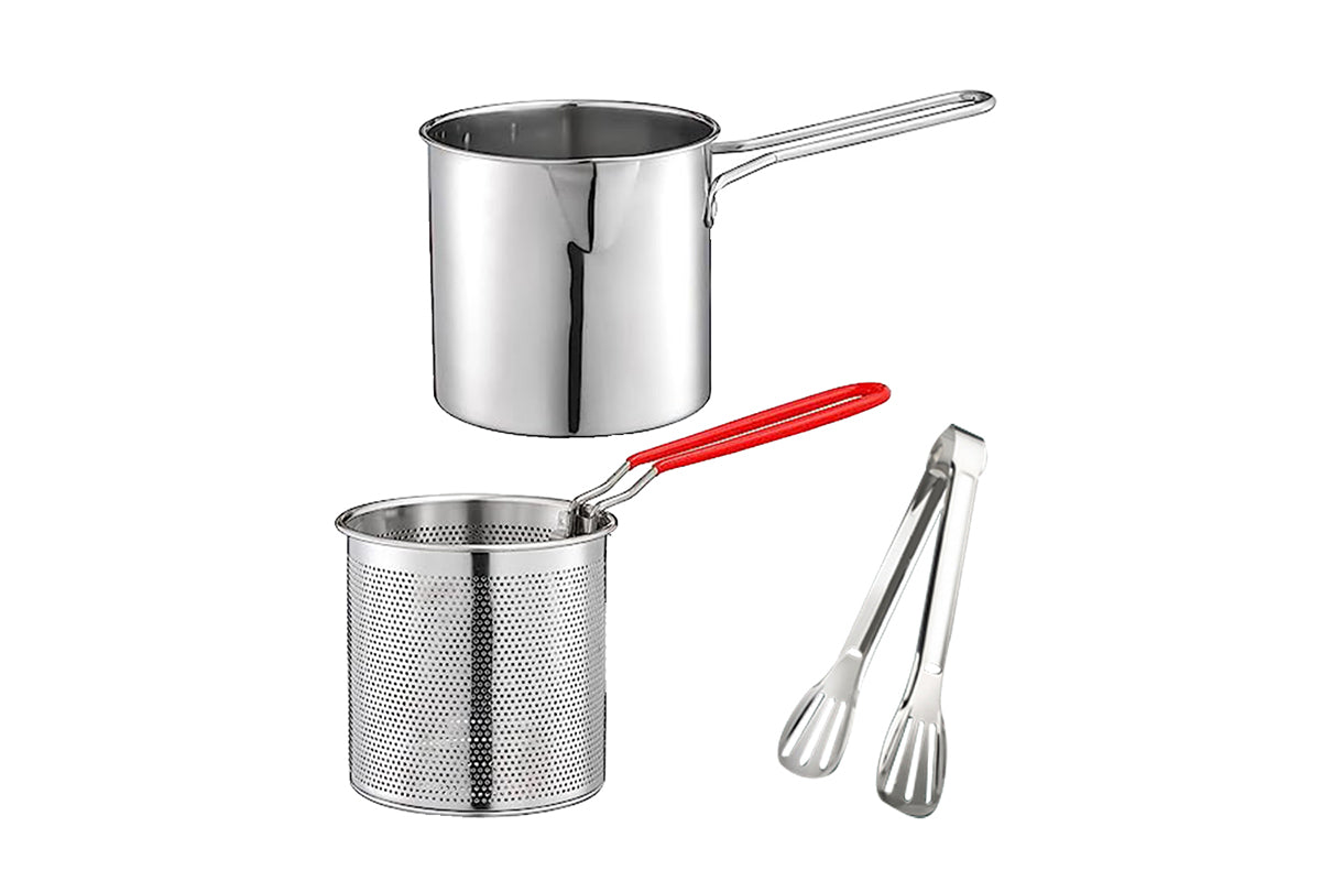 Tempura Small Stainless Steel Deep Frying Pot