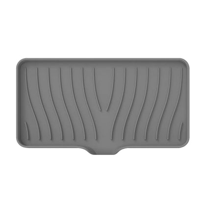3Pcs Silicone Soap Dish Holder Self Draining Non-slip Soap Trays Gray