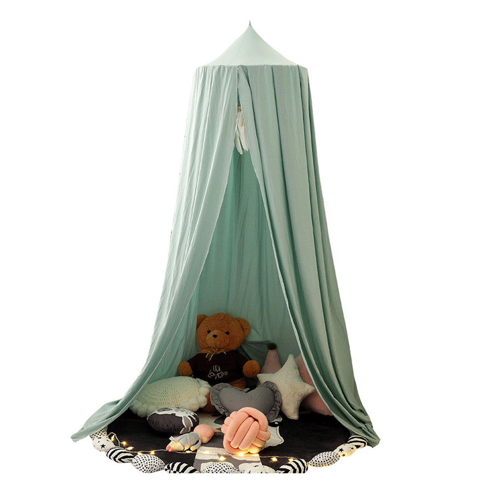 Dome Bed Canopy Hanging Canopy Dreamy Decor Frills Bed Canopy for Kids Room Green