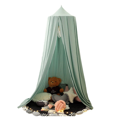 Dome Bed Canopy Hanging Canopy Dreamy Decor Frills Bed Canopy for Kids Room Green