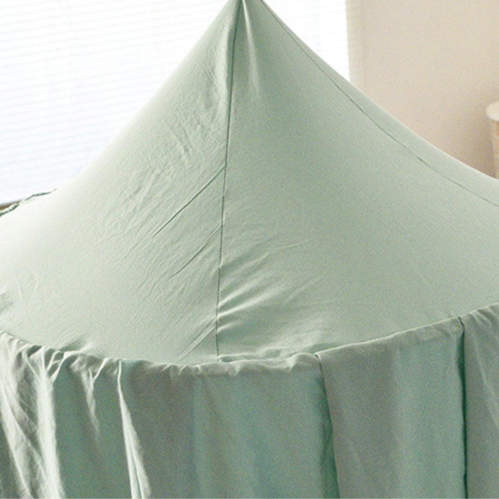 Dome Bed Canopy Hanging Canopy Dreamy Decor Frills Bed Canopy for Kids Room Green