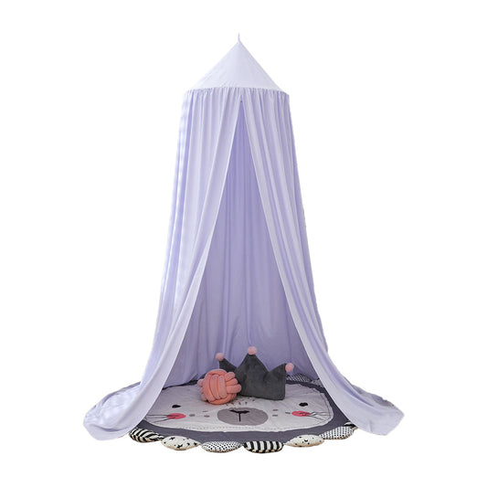 Dome Bed Canopy Hanging Canopy Dreamy Decor Frills Bed Canopy for Kids Room Light Purple