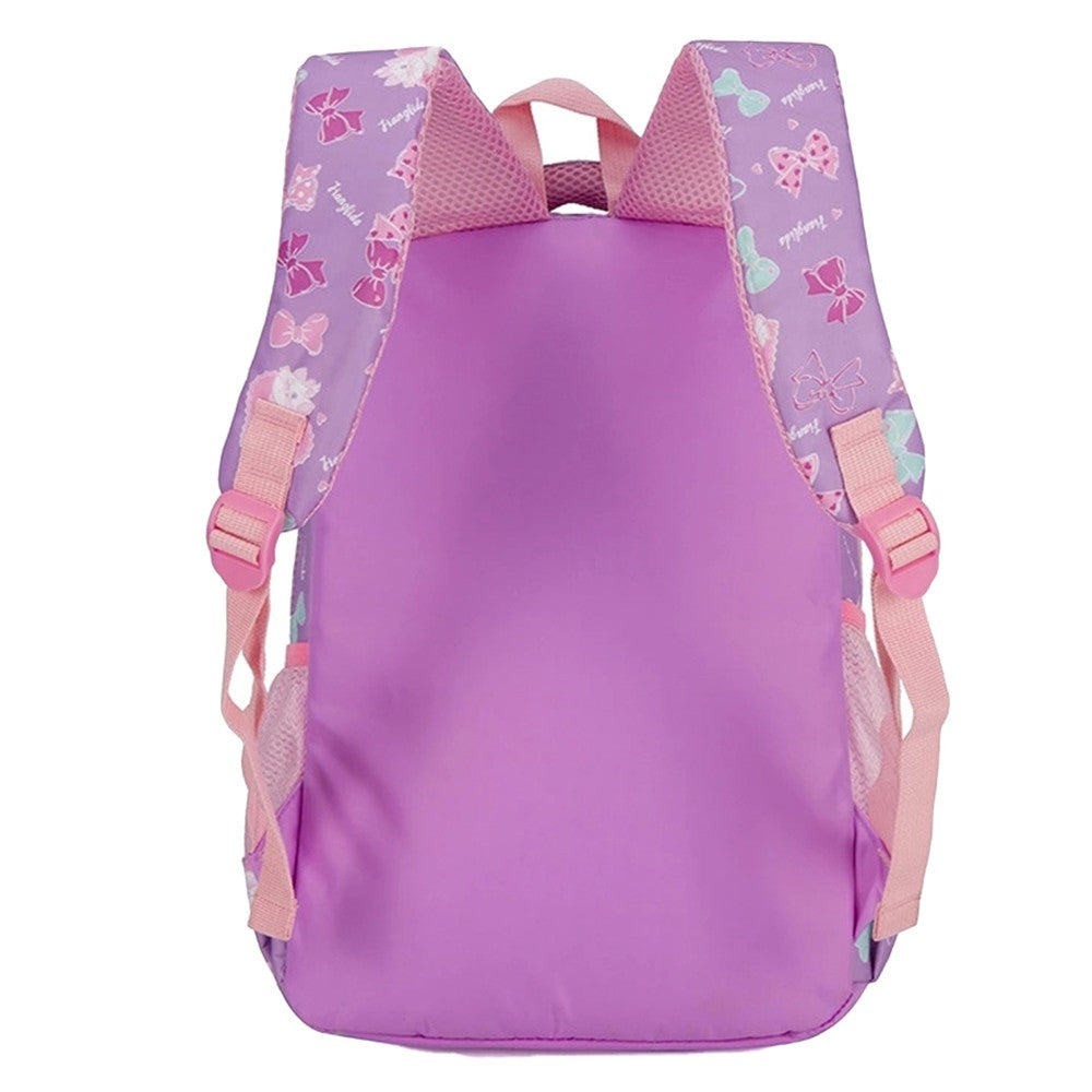 3pcs Set Kids School Bag Children Travel Backpack Purple