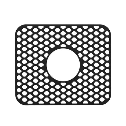 Silicone Sink Mat Kitchen Sink Protector Non-Slip Sink Grid Grate Sink Accessories Black