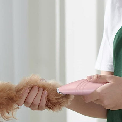Cordless Electric Pet Grooming Clippers Hair Trimmer Paw Trimmer for Dogs Cats Pink
