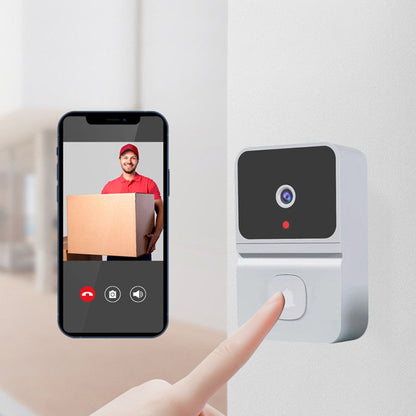 Smart Visual Doorbell Wireless WiFi Home Camera with Dingdong Machine White